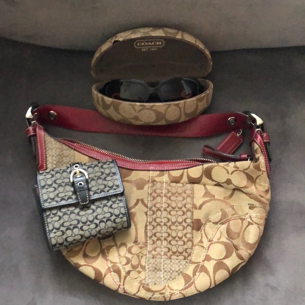Coach Bundle! Sunglasses with case, wallet and purse.